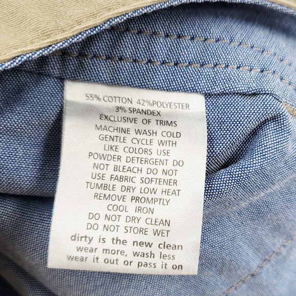 Toad & Co Departure Outdoor Pants Khaki Tan Multiple Pockets Men's Size 34 - Picture 10 of 11